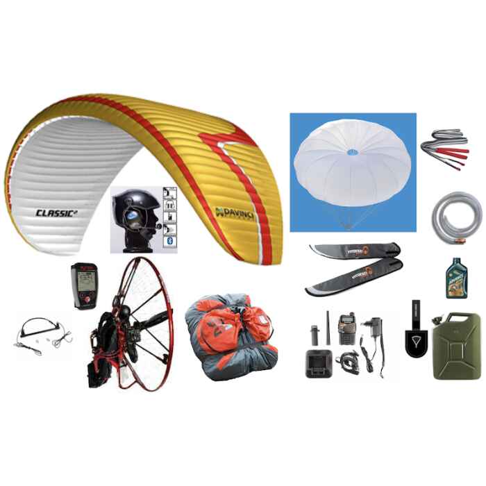 Complete paramotor vlieguitrusting. - Afbeelding 1