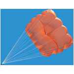 Comma square noodchute (reserve semi lichtgewicht)