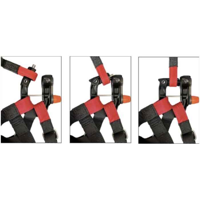 Paralock karabiner voor paragliding of paramotor vliegen.