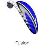 Dudek paramotorscherm DriftAir kleur Fusion.