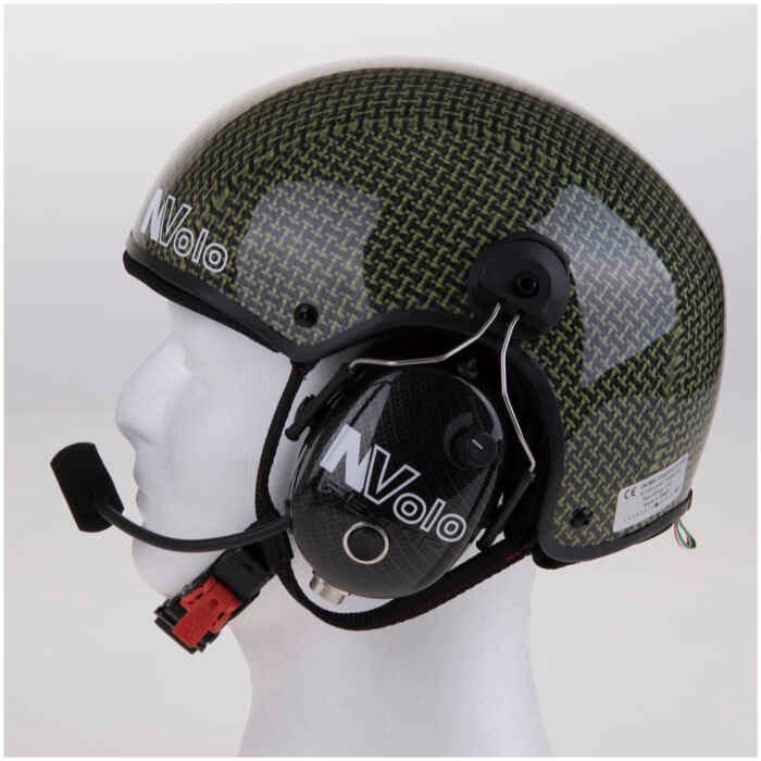 paramotorhelm carbon/aramide zonder bluetooth