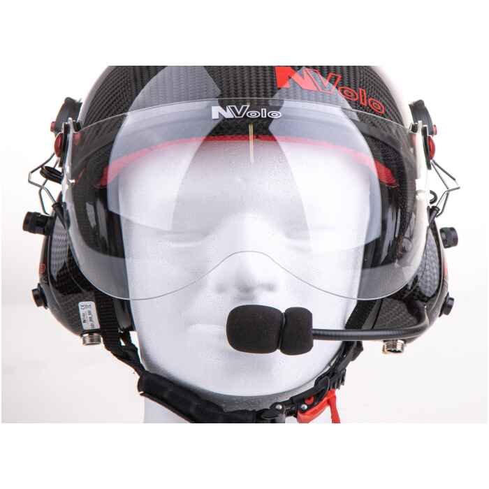 NVolo paramotorhelm vizier helder