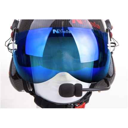 paramotor helm vizier mirror blue NVolo