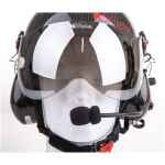 NVolo paramotor helm vizier zilver spiegelend