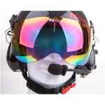 paramotor helm rainbow vizier
