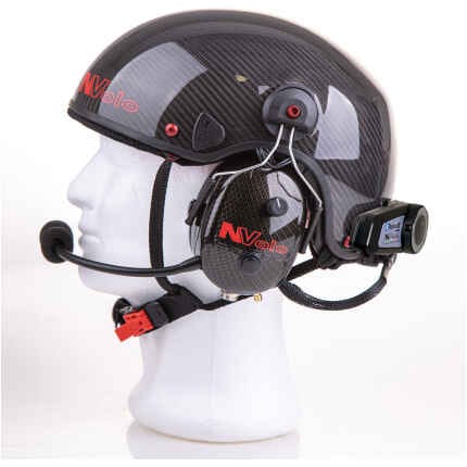paramotorhelm met headset en bluetooth