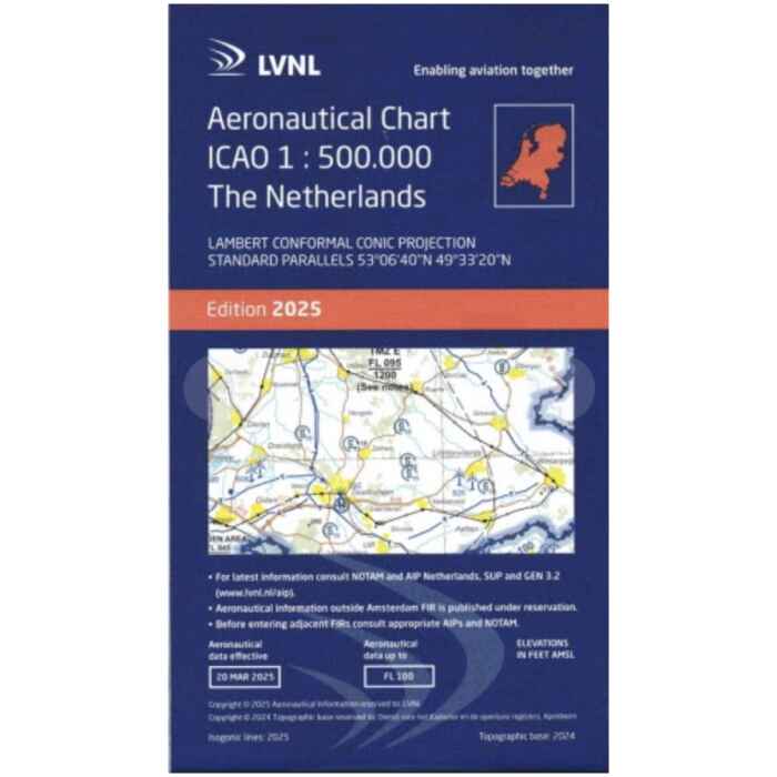 Luchtvaartkaart Nederland ICAO Netherlands