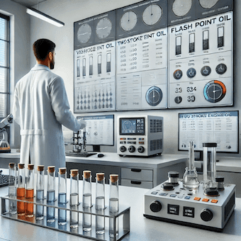 tweetakt olie laboratorium