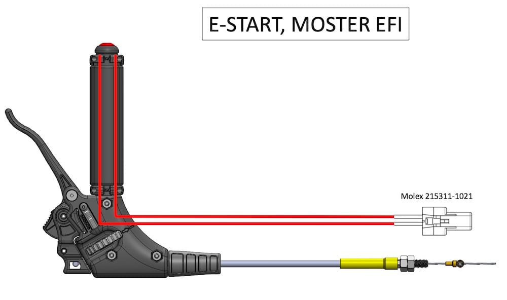 Off-Grid E-Start, Moster EFI paramotor gasgreep