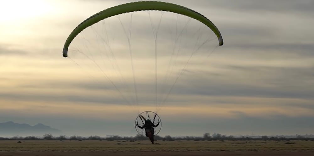 paramotor vliegen, de take off