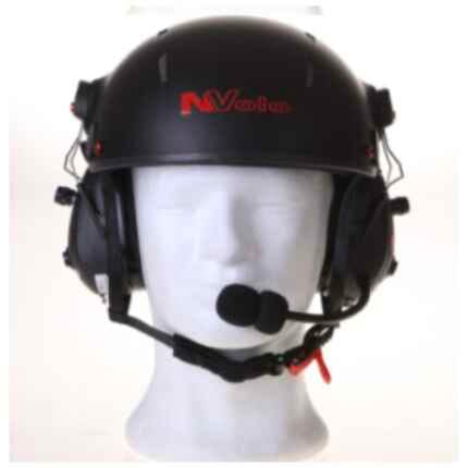 paramotor helm Nvolo V2 Mat zwart